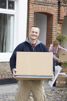 Local Wimbledon removals team managing a residential move on a busy street