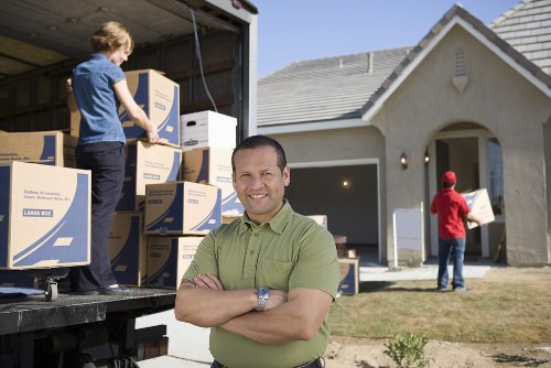 Careful loading of household furniture during a Wimbledon move