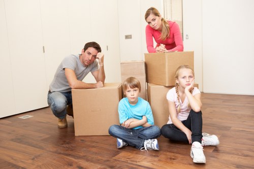 Local moving team helping with packing in Wimbledon