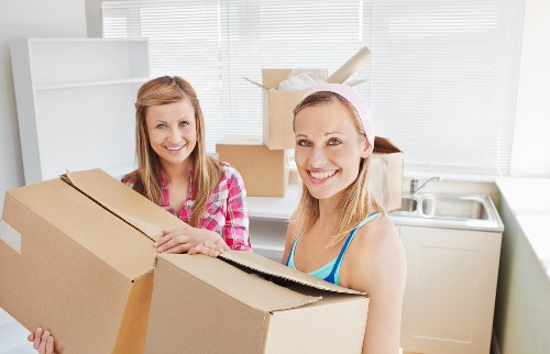 Careful loading of furniture for a Wimbledon house move
