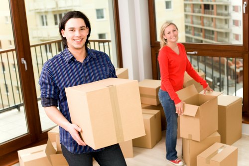 Moving van supporting a residential relocation in Wimbledon